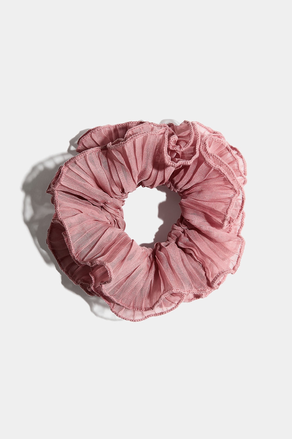 Rosa scrunchie med plisserad tyll i gruppen Håraccessoarer / Scrunchies hos Glitter (332001195100)