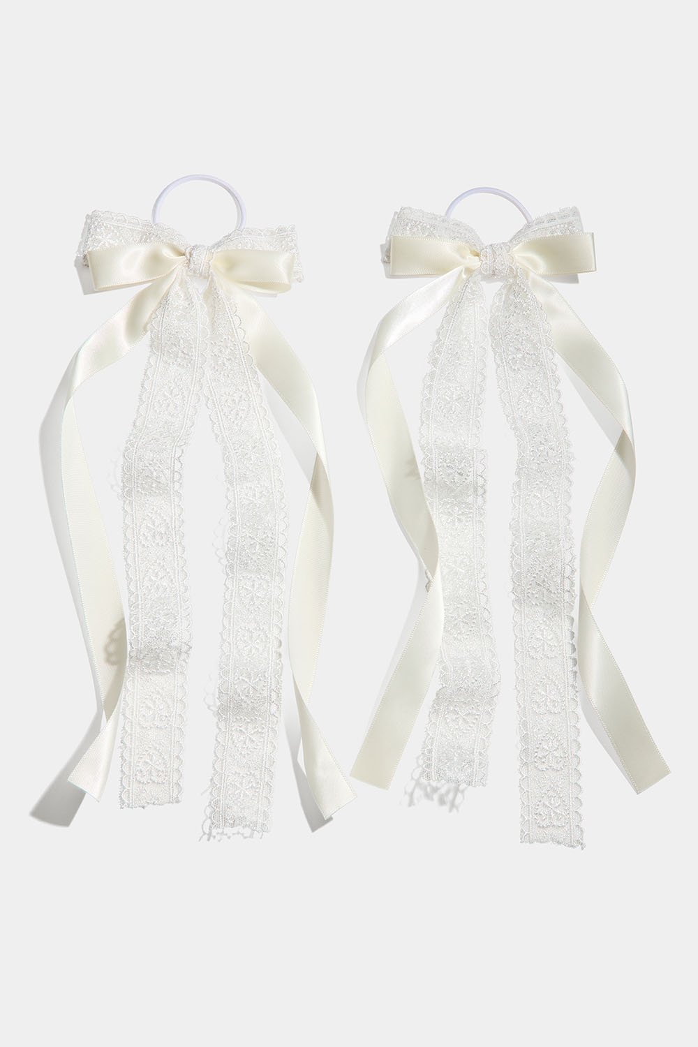 Hårsnoddar med spetsrosetter, 2-pack i gruppen Håraccessoarer / Hårsnoddar hos Glitter (332001213000)