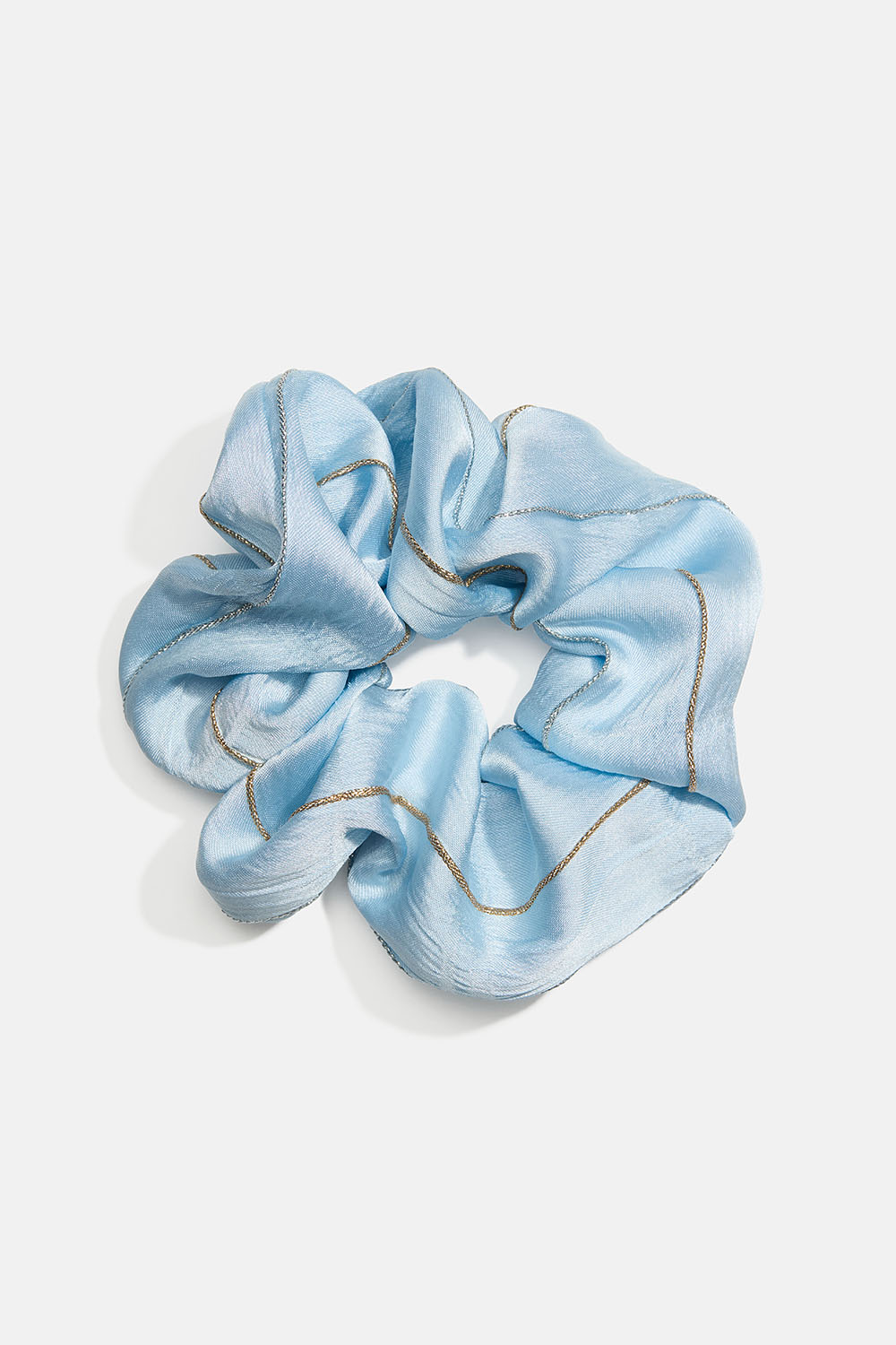 Scrunchie i blått med guldtrådar i gruppen Håraccessoarer / Scrunchies hos Glitter (332002177100)