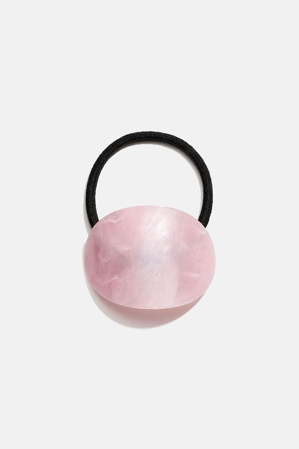 Hårsnodd med rosamelerad oval detalj i gruppen Håraccessoarer / Hårsnoddar / Snoddar med detaljer hos Glitter (334001525100)