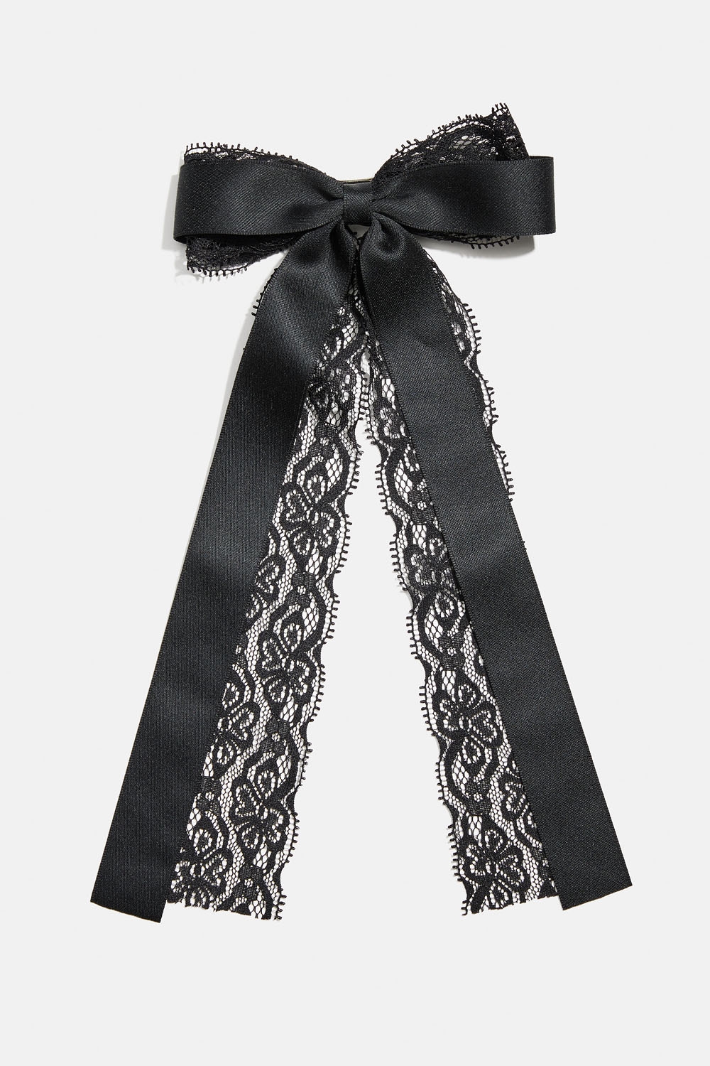 Hårspänne med rosett i band och spets i gruppen Håraccessoarer / Spännen & klämmor / Hårspännen hos Glitter (335001999000)