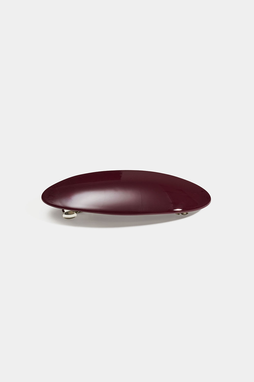 Hårspänne med oval detalj i vinrött i gruppen Håraccessoarer / Spännen & klämmor / Hårspännen hos Glitter (335002226300)