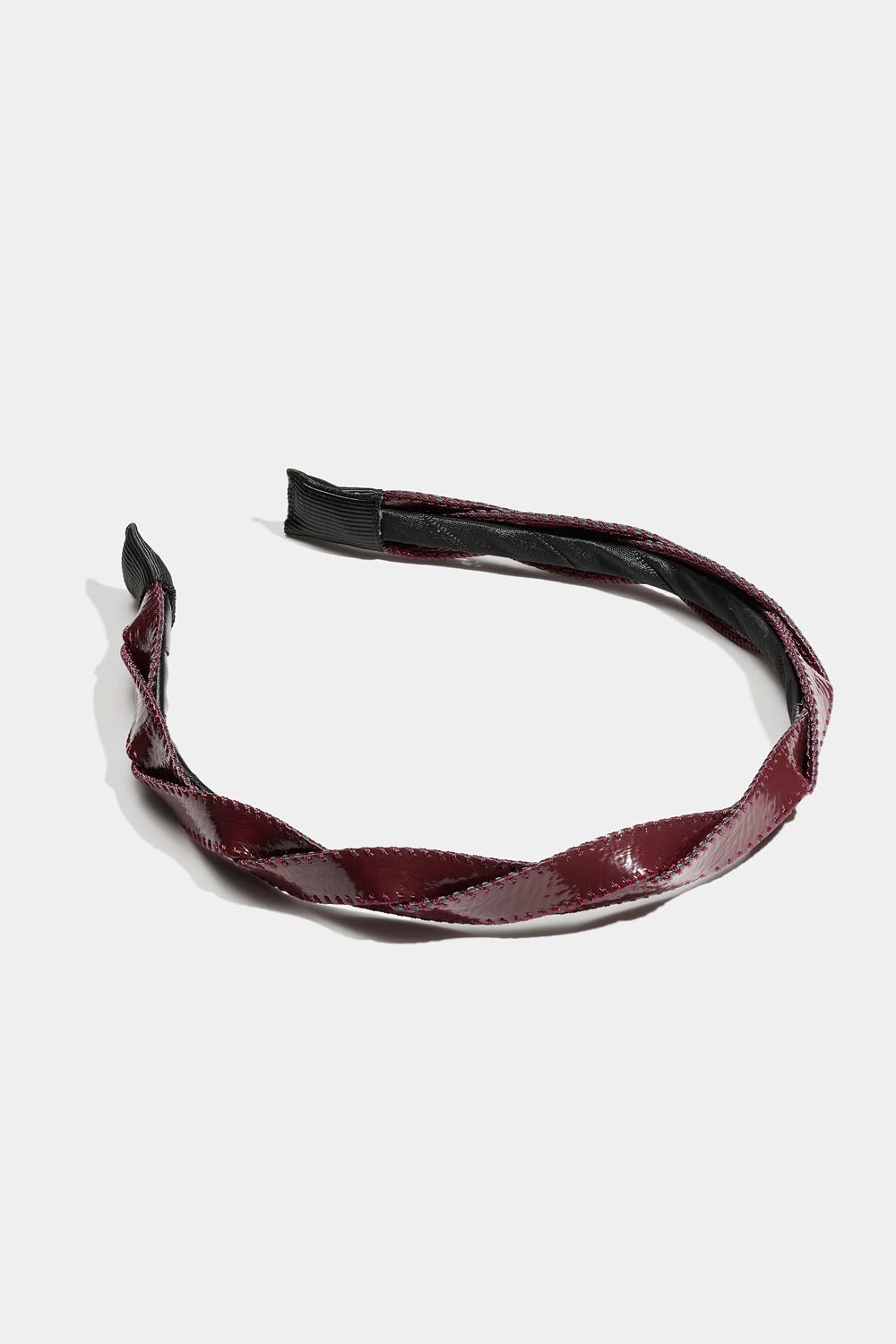 Vinrött diadem med tvinnat band i gruppen Håraccessoarer / Diadem hos Glitter (336001326300)