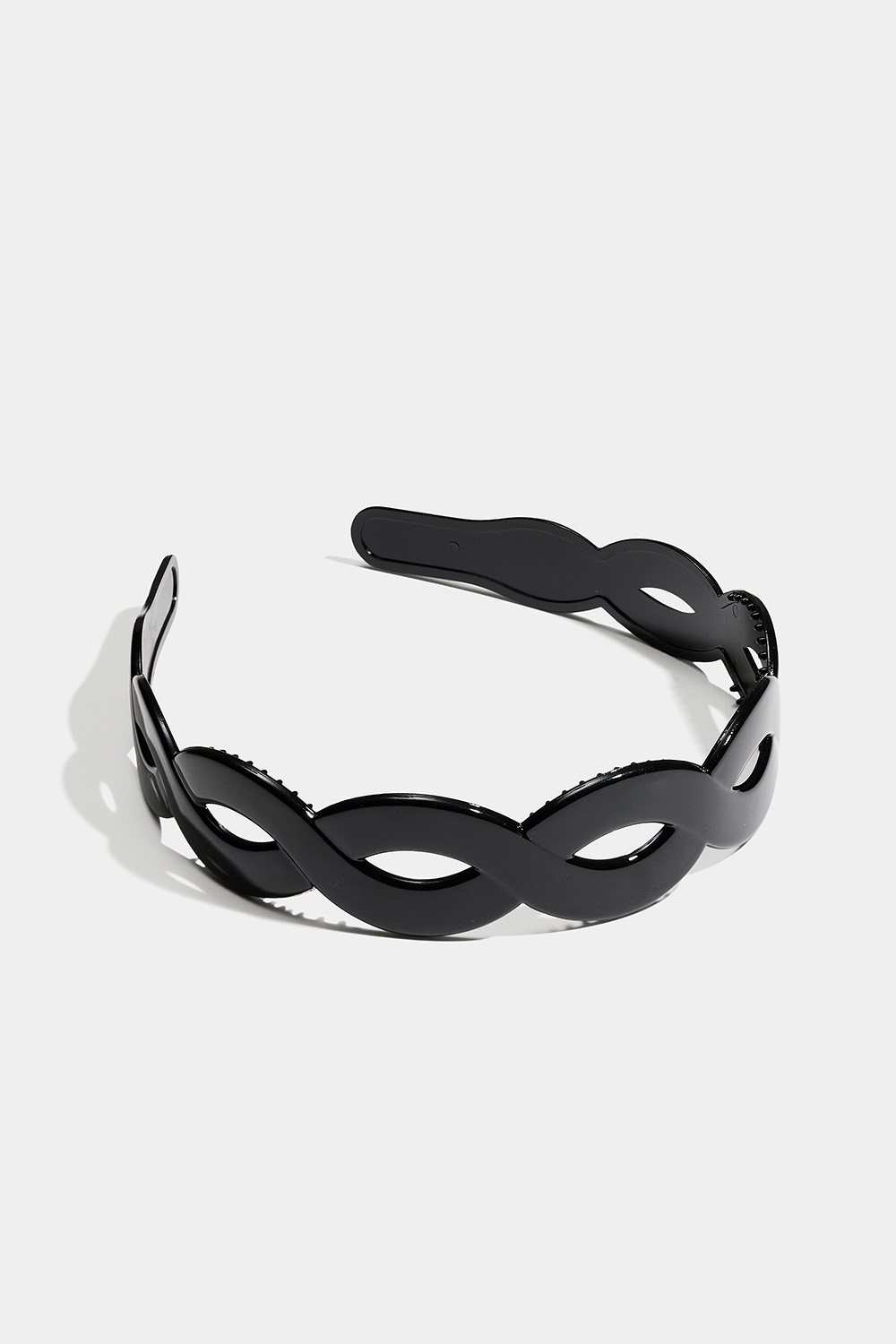 Brett tvinnat diadem i svart i gruppen Håraccessoarer / Diadem hos Glitter (336001569000)