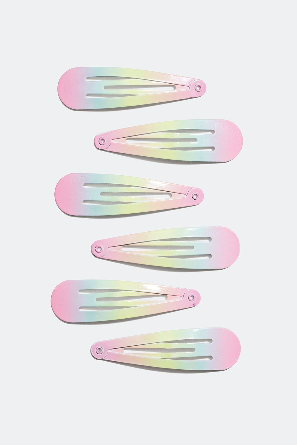 Färgglada hårspännen, 6-pack i gruppen Barn / Barnhåraccessoarer / Barnhårspännen hos Glitter (403000079900)