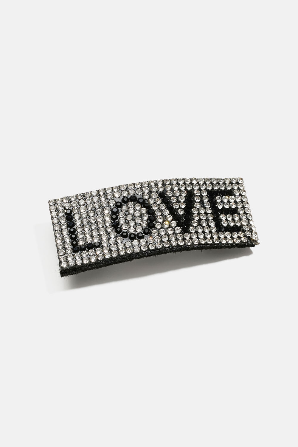Håspänne med LOVE i strass i gruppen Barn / Barnhåraccessoarer / Barnhårspännen hos Glitter (403000393400)