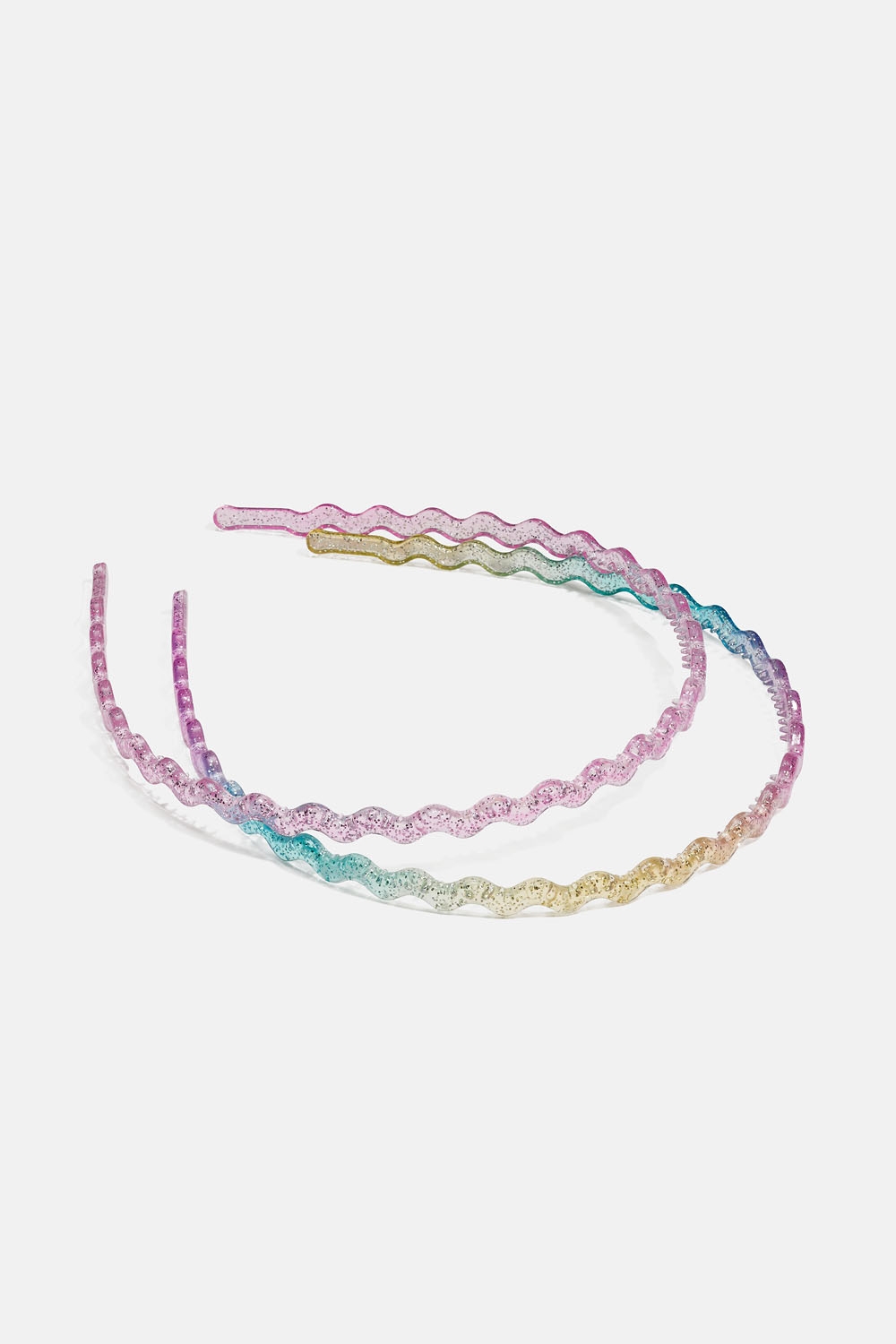 Vågiga diadem med glitter, 2-pack i gruppen Barn / Barnhåraccessoarer / Barndiadem hos Glitter (403000549900)
