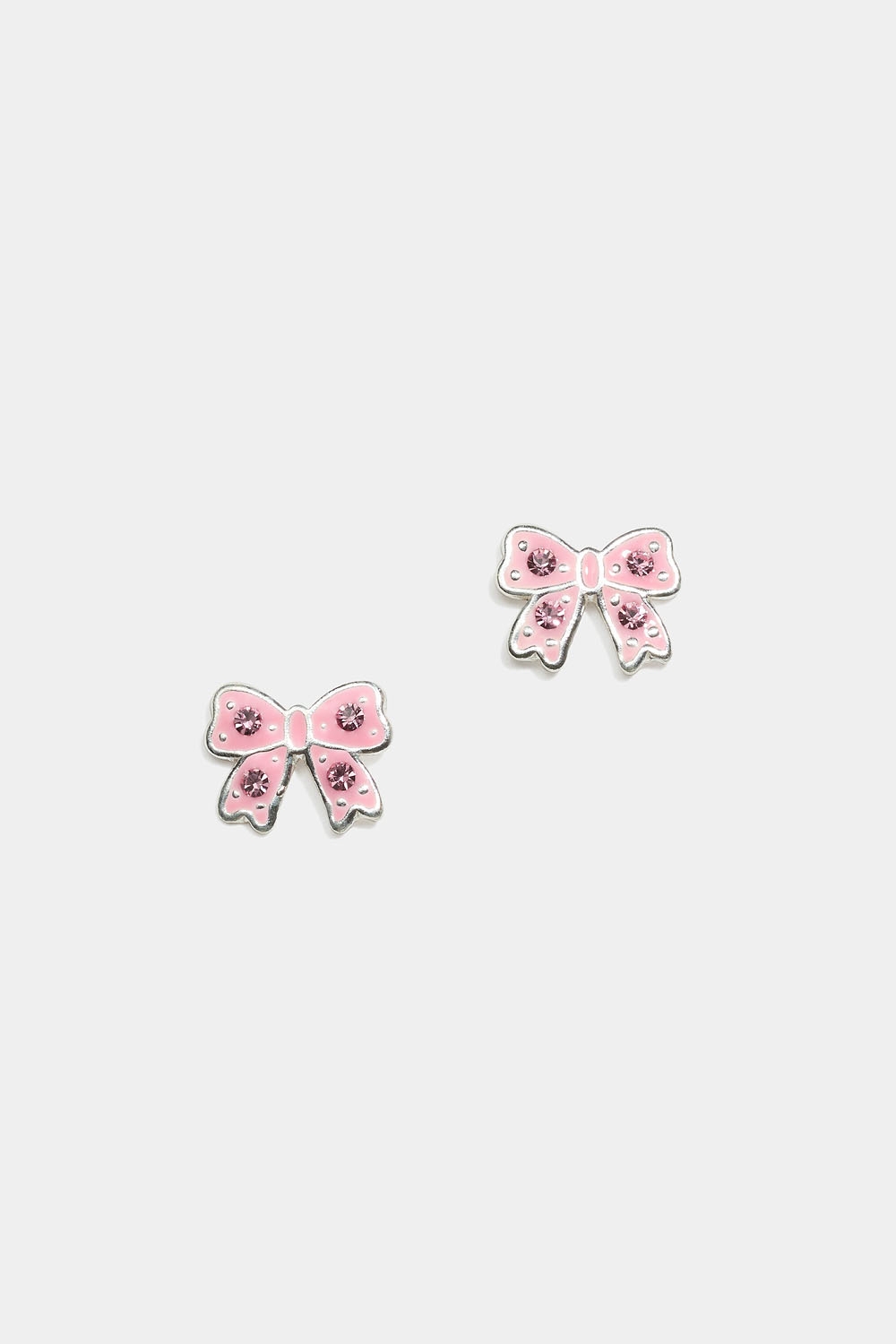 Studs med rosa rosetter i äkta silver i gruppen Barn / Barnsilversmycken hos Glitter (405000225100)
