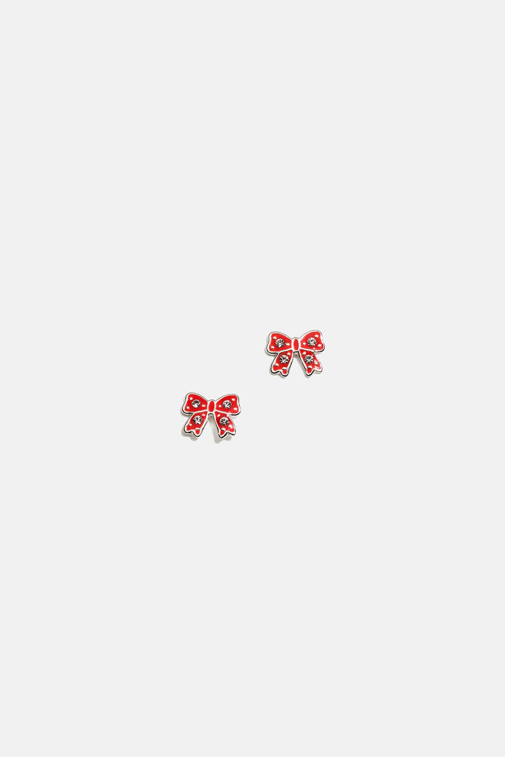 Studs med röda rosetter i äkta silver i gruppen Barn / Barnsmycken / Barnörhängen hos Glitter (405000246000)