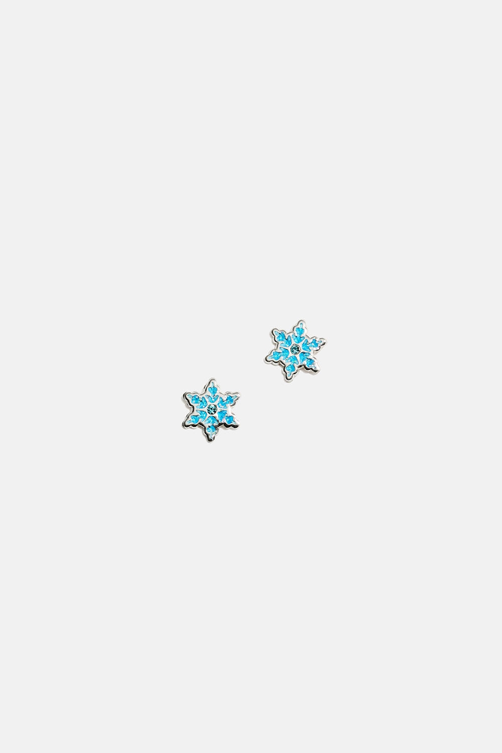 Studs i äkta silver med blå snöflingor i gruppen Barn / Barnsmycken / Barnörhängen hos Glitter (405000257100)