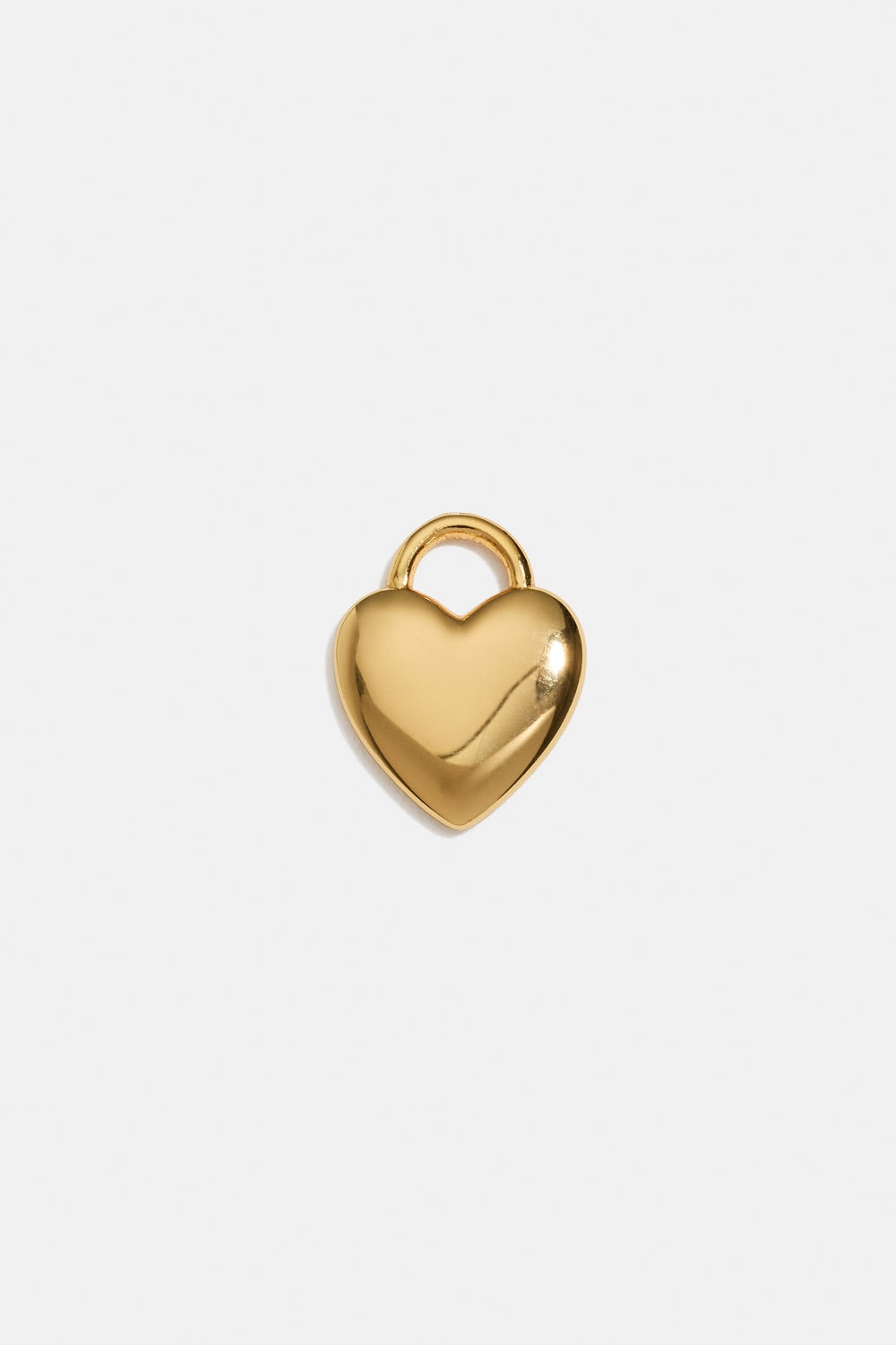 Berlock i 18k guldpläterat äkta silver med hjärta i gruppen 18k Guldpläterat silver / Berlocker i 18k guld hos Glitter (509000362002)