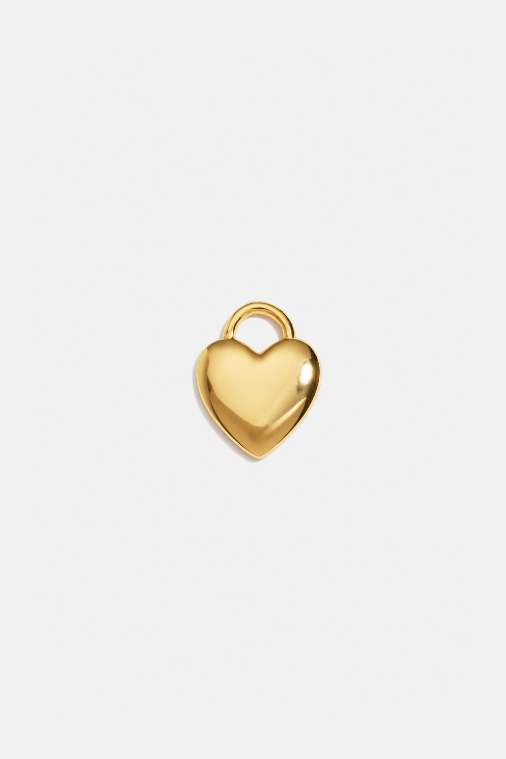 Berlock i 18k guldpläterat äkta silver med hjärta i gruppen 18k Guldpläterat silver / Berlocker i 18k guld hos Glitter (509000362002)