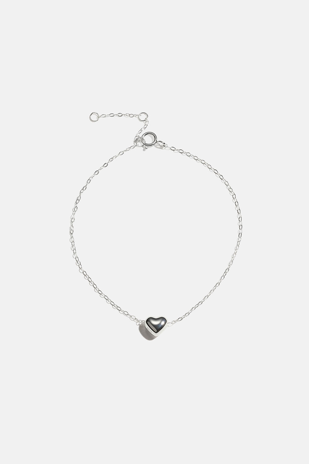 Armband i äkta silver med hjärtberlock i gruppen Store week / 2544 hos Glitter (551000751001)