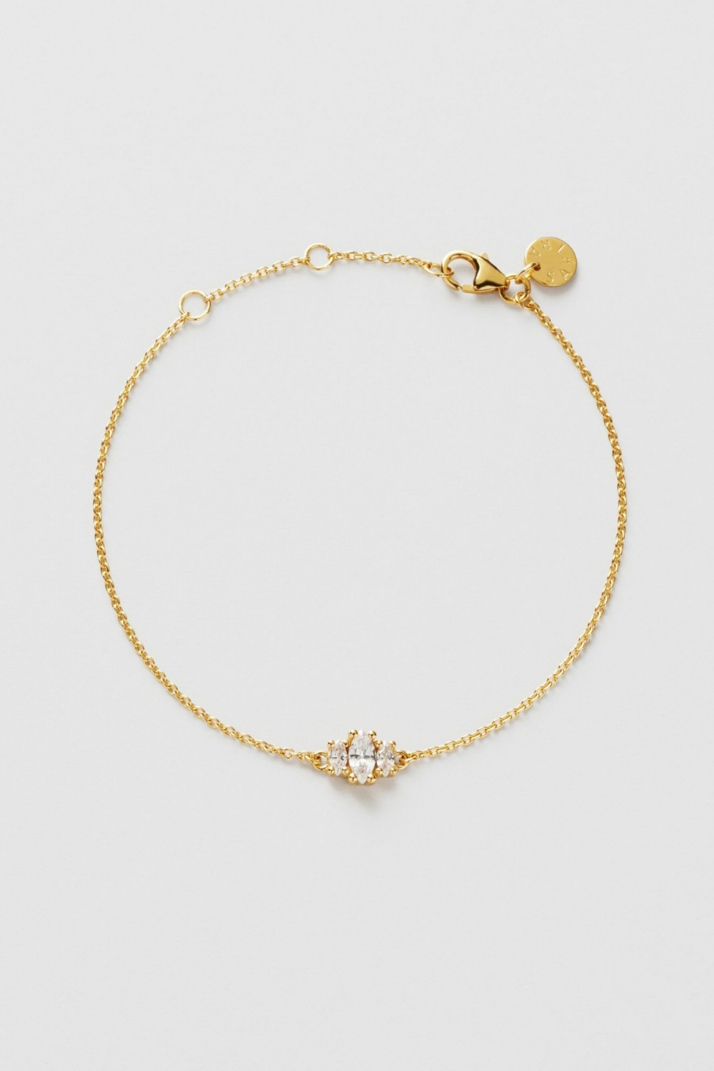 Stella Bracelet 24k Gold Plated i gruppen Guldpläterat äkta silver / Guldpläterade armband hos Glitter (551001182002)