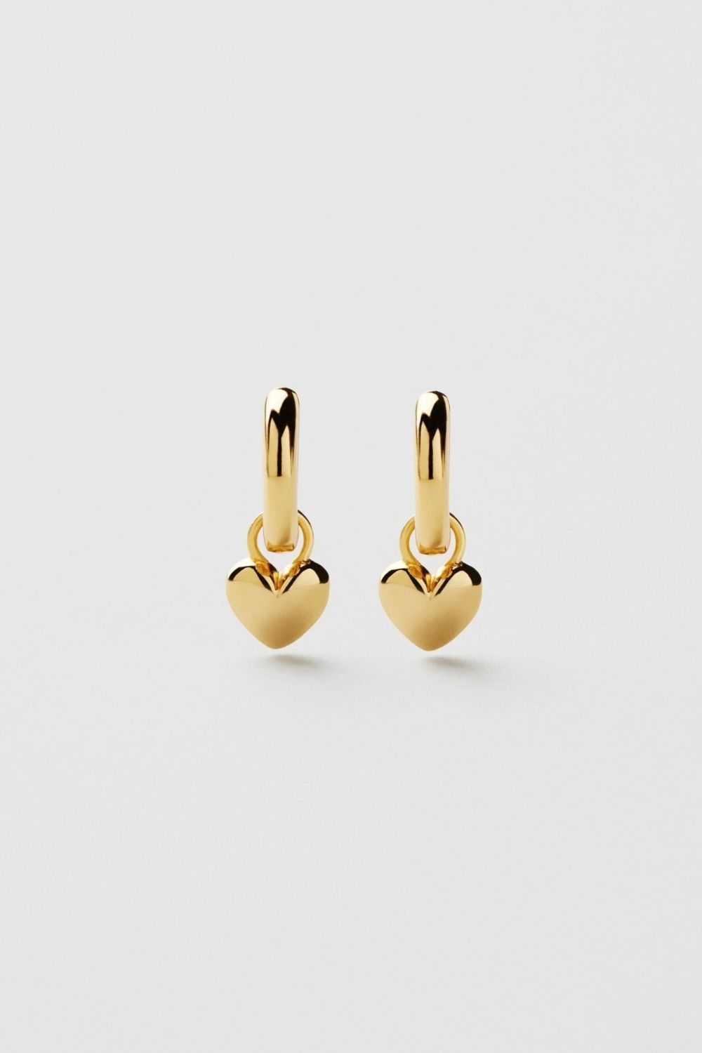 Puffy Heart Hoops 18k Gold Plated i gruppen Guldpläterat äkta silver / Guldpläterade örhängen hos Glitter (553005802002)