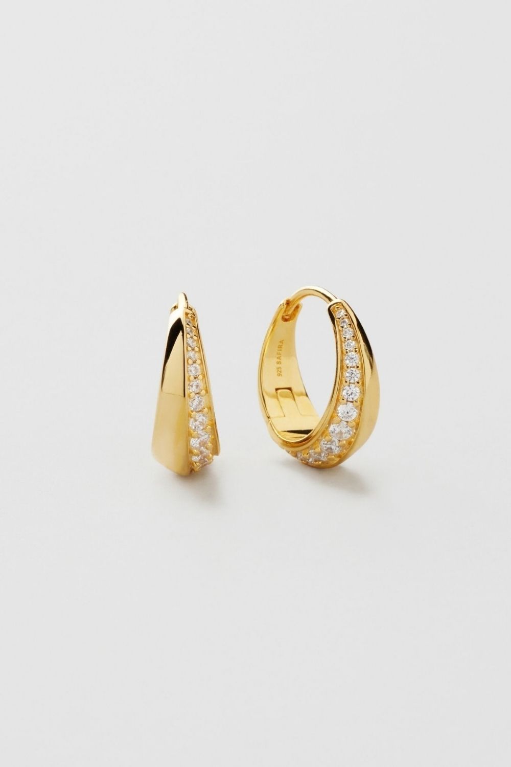 Nova Bling Hoops 18k Gold Plated i gruppen Guldpläterat äkta silver / Guldpläterade örhängen hos Glitter (553005912002)