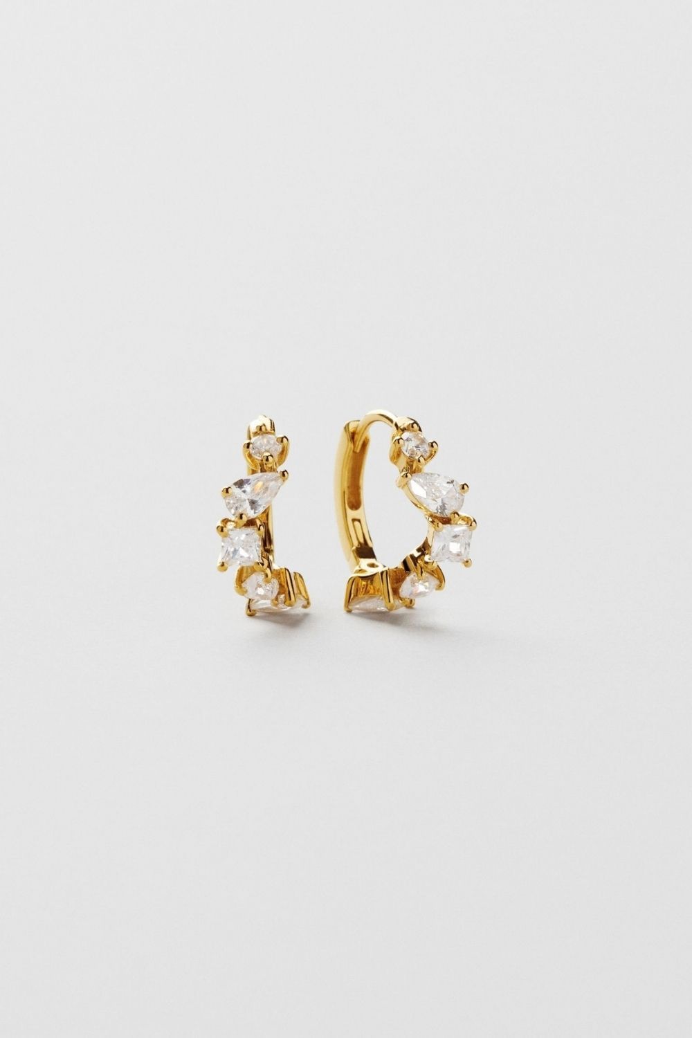 Ariel Bling Hoops 24k Gold Plated i gruppen Guldpläterat äkta silver / Guldpläterade örhängen hos Glitter (553005982002)