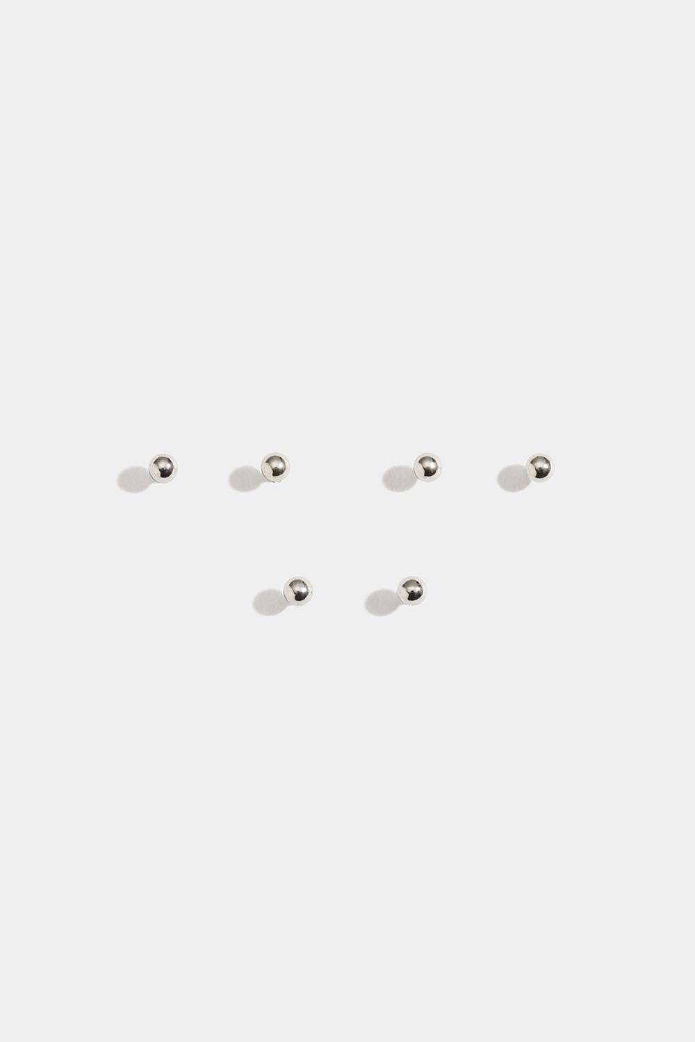 Enkla studs i äkta silver, 3-pack i gruppen Äkta silver / Silverörhängen / Flerpack hos Glitter (553006291000)