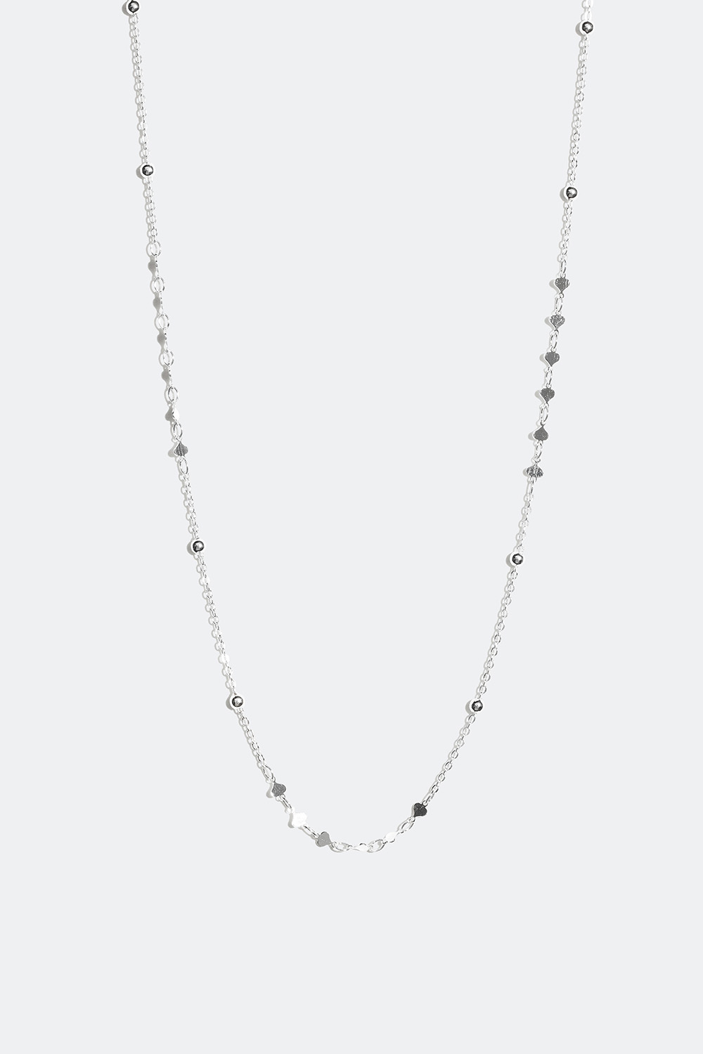 Halsband i äkta silver med detaljerad länk i gruppen Äkta silver / Silverhalsband hos Glitter (55400001)