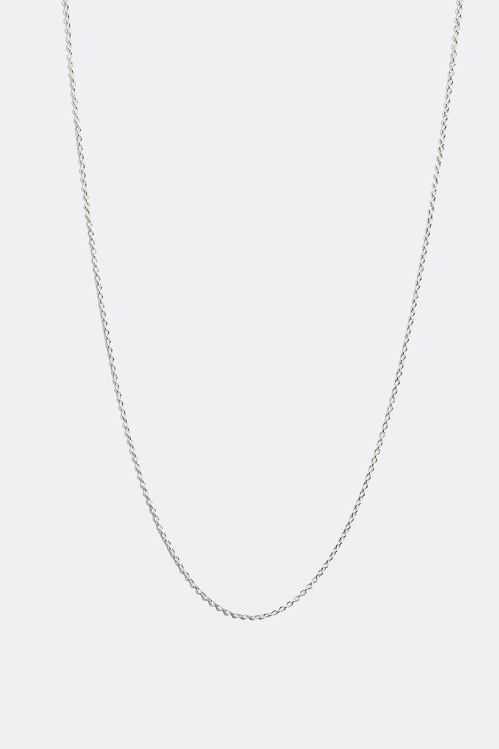 Tunn halskedja i äkta silver, 45 cm i gruppen Äkta silver / Silverhalsband / Halskedjor i äkta silver hos Glitter (554000261000)