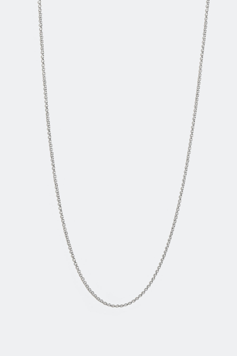 Tunn halskedja i äkta silver, 40 cm i gruppen Äkta silver / Silverhalsband / Halskedjor i äkta silver hos Glitter (554000751001)