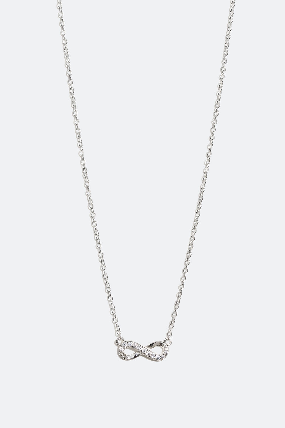 Halsband i äkta silver med infinity-symbol i gruppen Äkta silver / Silverhalsband / Halsband i äkta silver med hänge hos Glitter (554000881001)