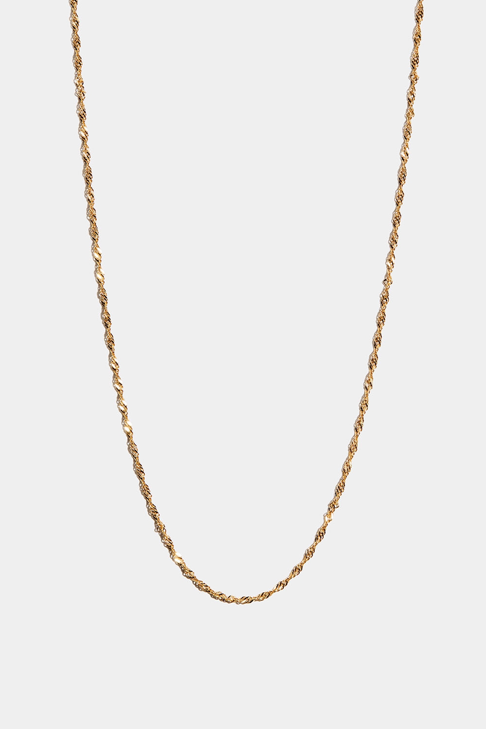Tvinnat halsband i 18k guldpläterat äkta silver, 36 cm i gruppen Smycken / Halsband / Halskedjor hos Glitter (554001392002)