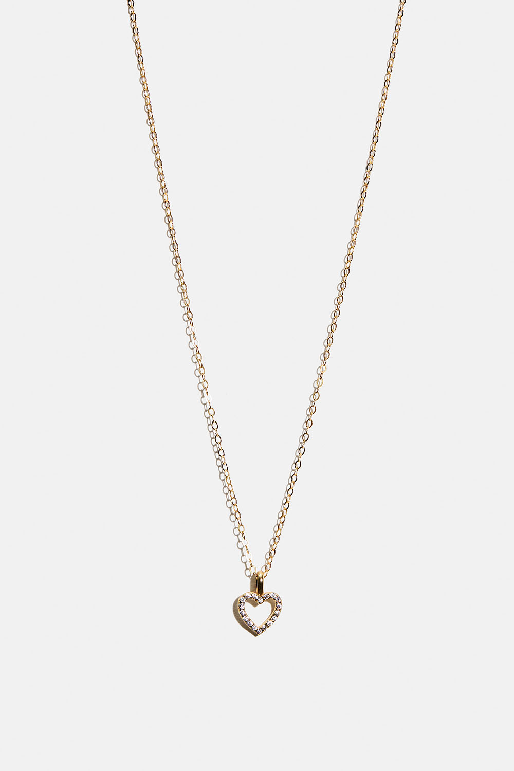 Halsband i 18k guldpläterat äkta silver med texturerade blomma i gruppen Guldpläterat äkta silver / Guldpläterade halsband hos Glitter (554004242002)