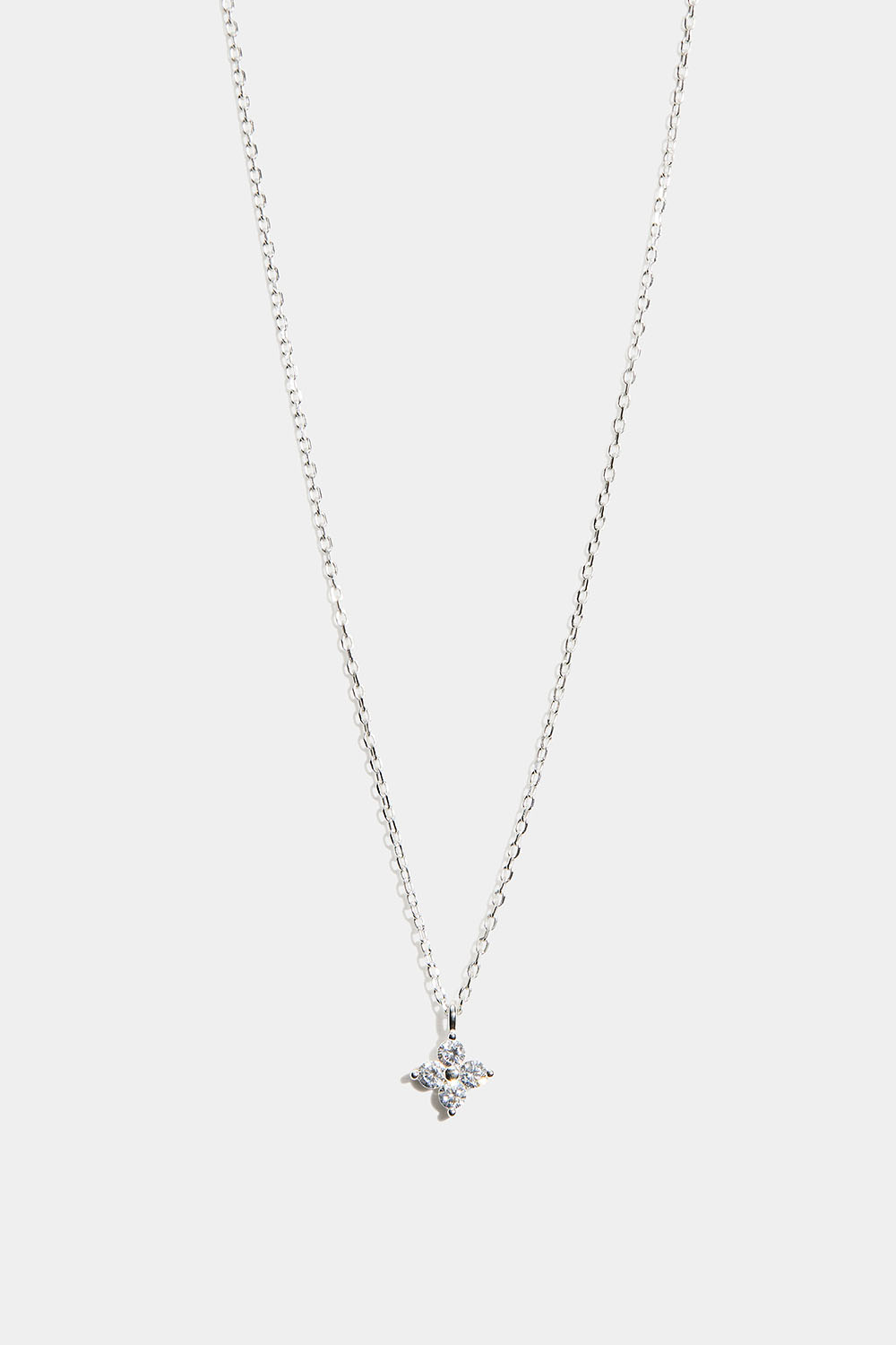 Halsband i äkta silver med Cubic Zirconia-hänge i gruppen Äkta silver / Silverhalsband / Halsband i äkta silver med hänge hos Glitter (554004361001)