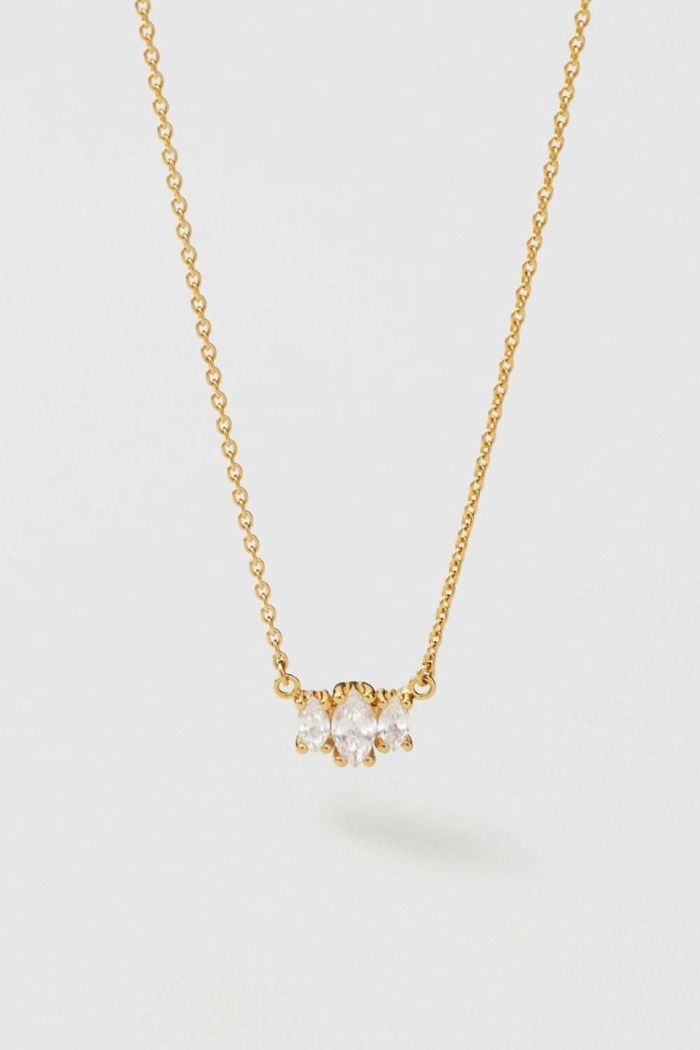 Stella Necklacce 24k Gold Plated i gruppen Guldpläterat äkta silver / Guldpläterade halsband hos Glitter (554004472002)