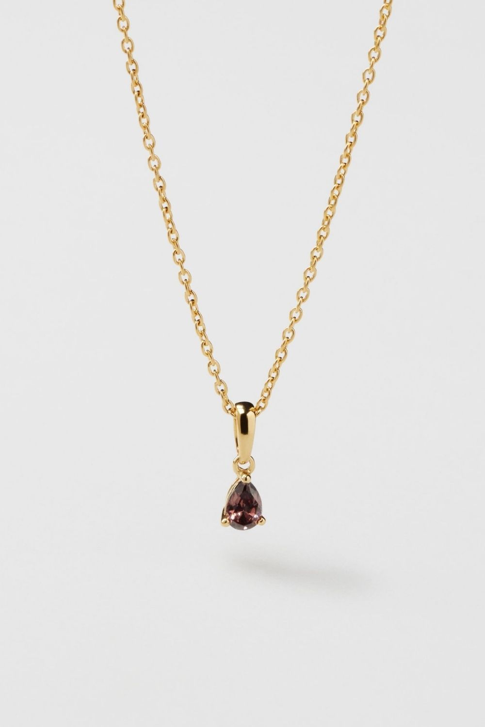 Espresso Drop Necklace 24k Gold Plated i gruppen Guldpläterat äkta silver / Guldpläterade halsband hos Glitter (554004488002)