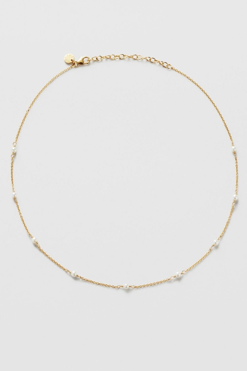 Bonni Pearl Necklace 24k Gold Plated i gruppen Guldpläterat äkta silver / Guldpläterade halsband hos Glitter (554004502002)