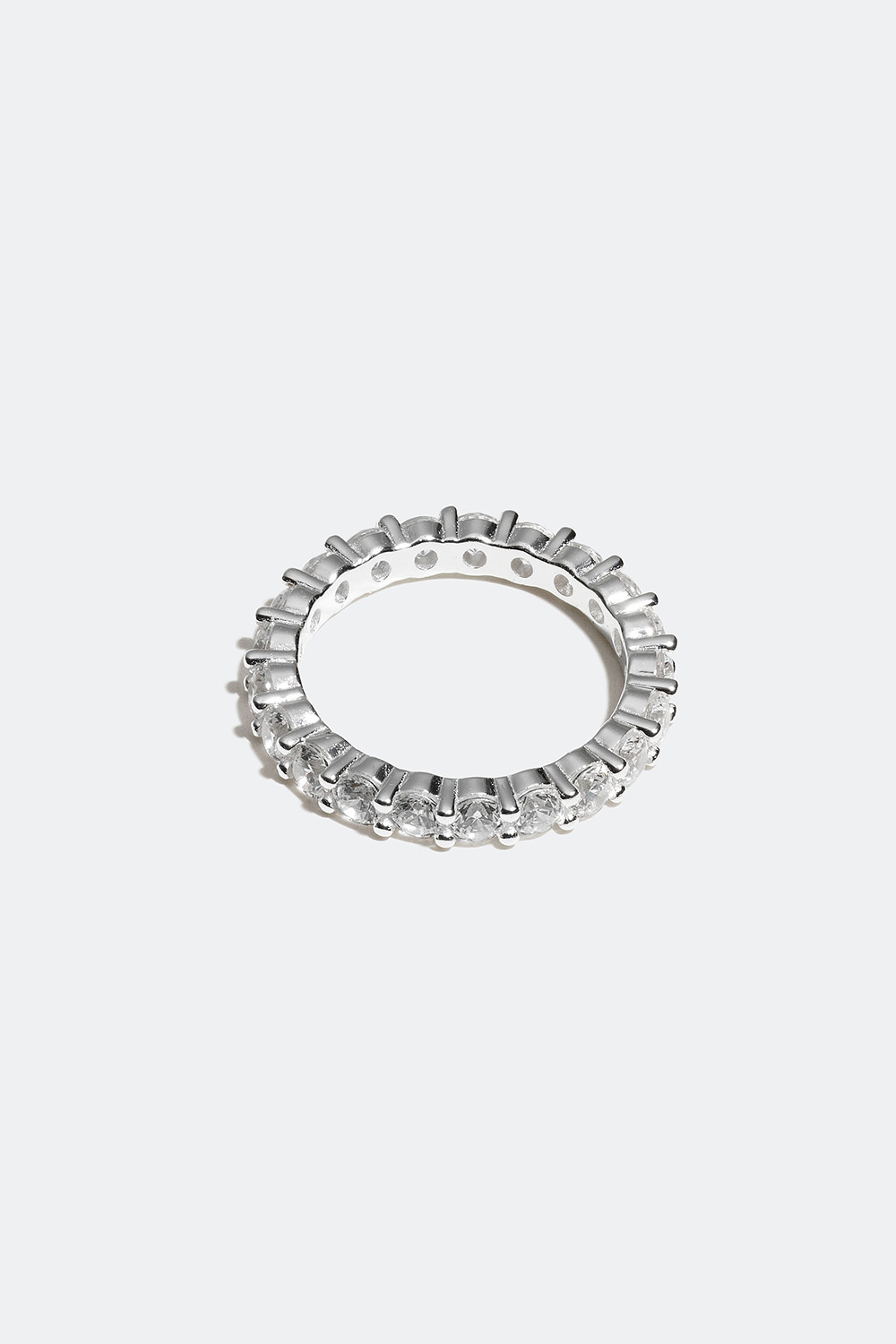 Ring i äkta silver med Cubic Zirconia stenar i gruppen Äkta silver / Silverringar / Silver hos Glitter (55600039)
