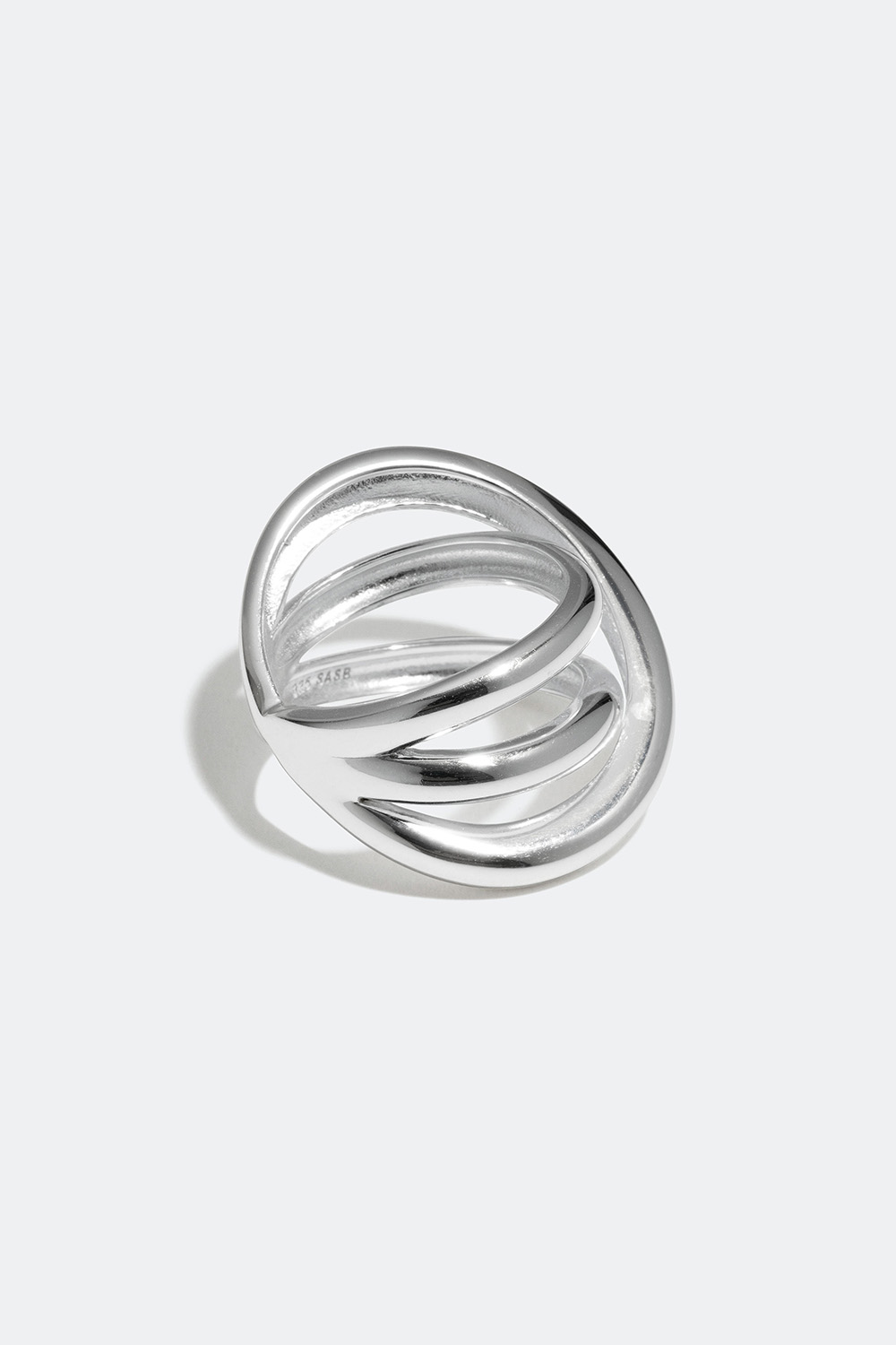Ring med tre ringar i äkta silver i gruppen Äkta silver / Silverringar / Silver hos Glitter (55600047)