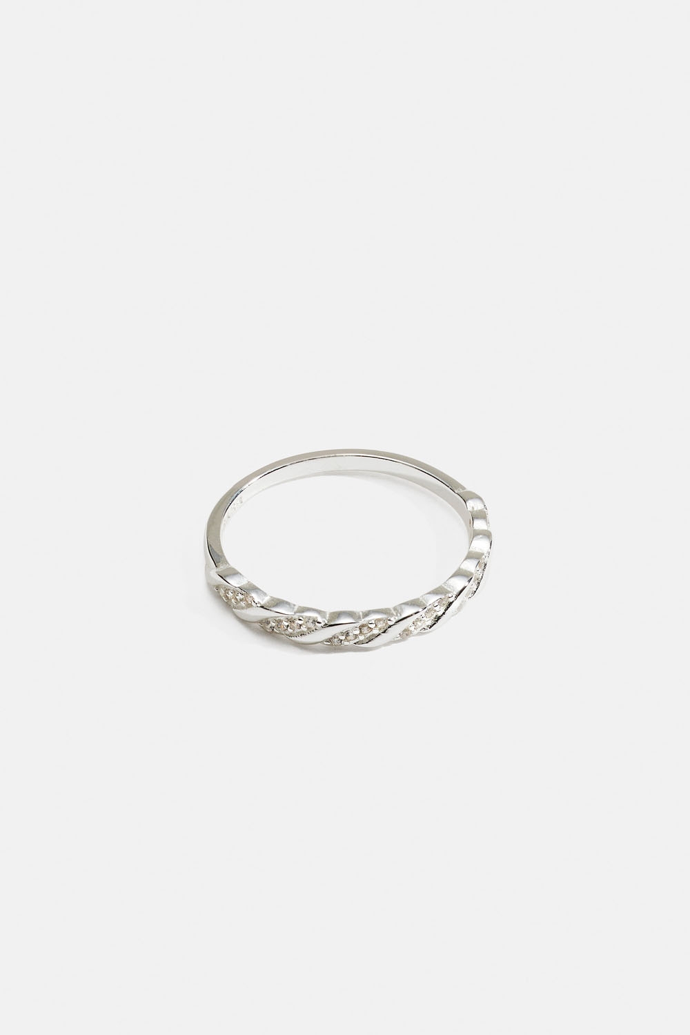 Tvinnad ring i äkta silver med Cubic Zirconia i gruppen Store week / 2534 hos Glitter (5560009710)