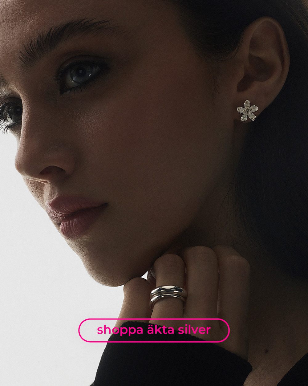 shoppa äkta silverörhängen