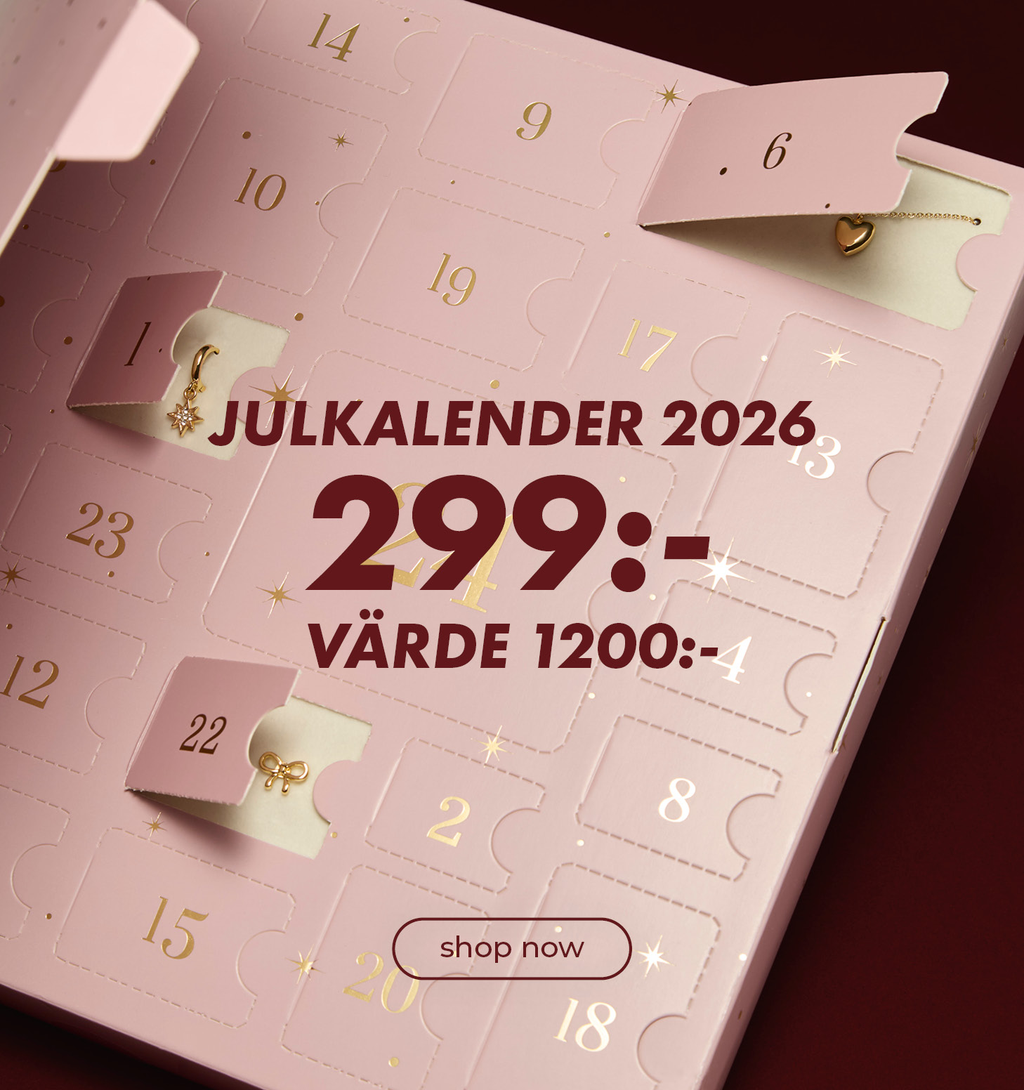 julkalender 299:- - värde 1200:-