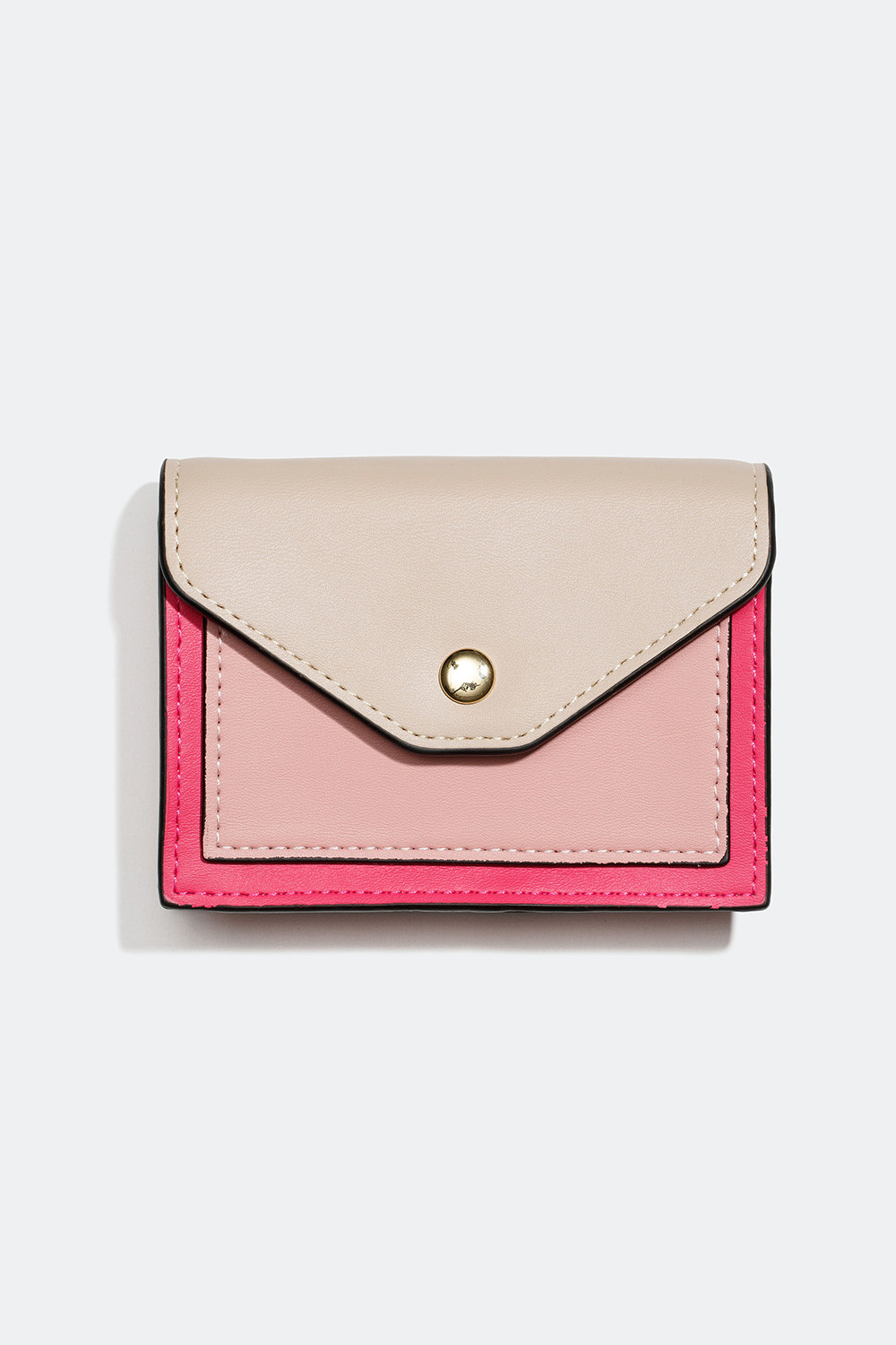 Plånbok i rosa och beige färg