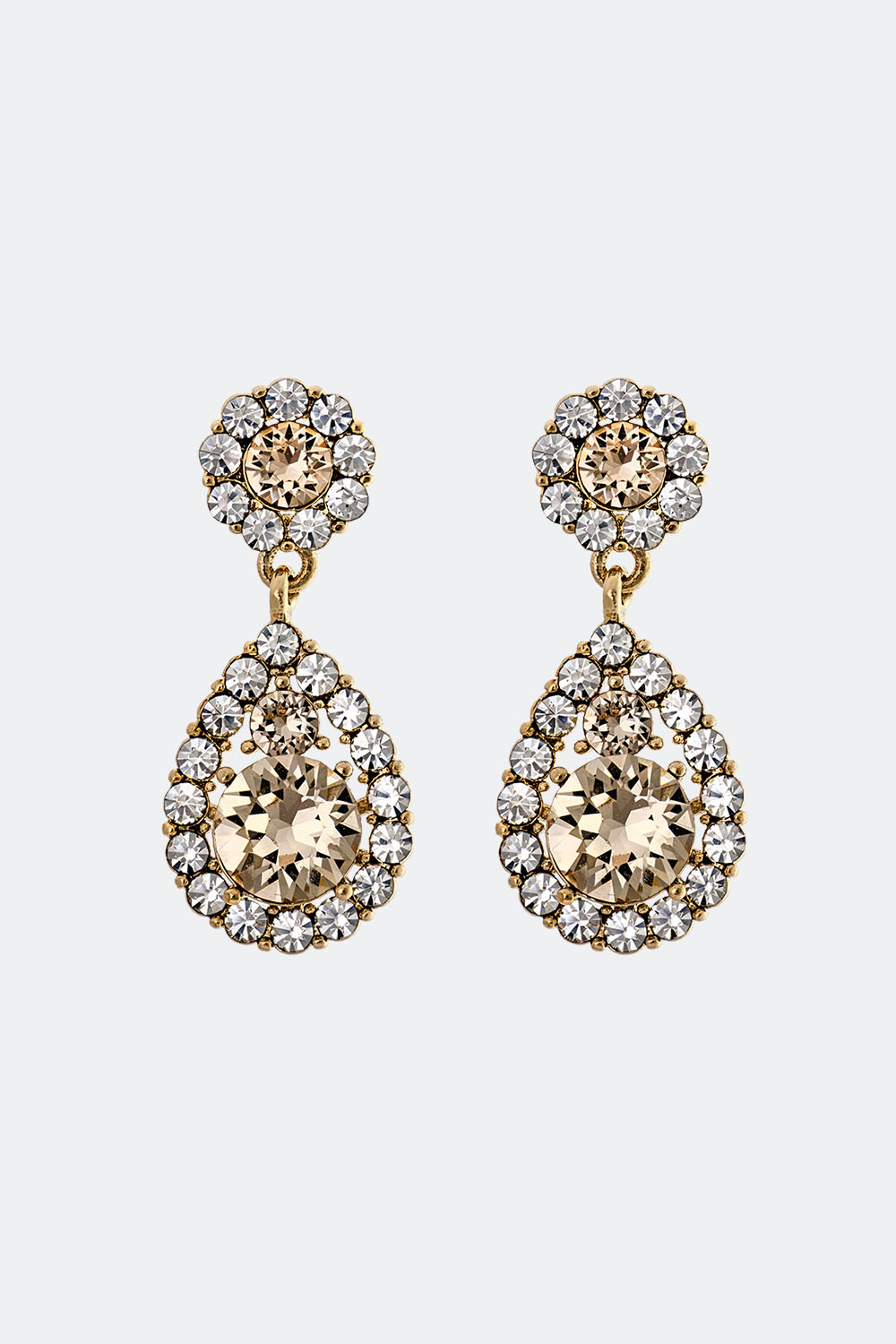 Petite Sofia earrings - Light silk