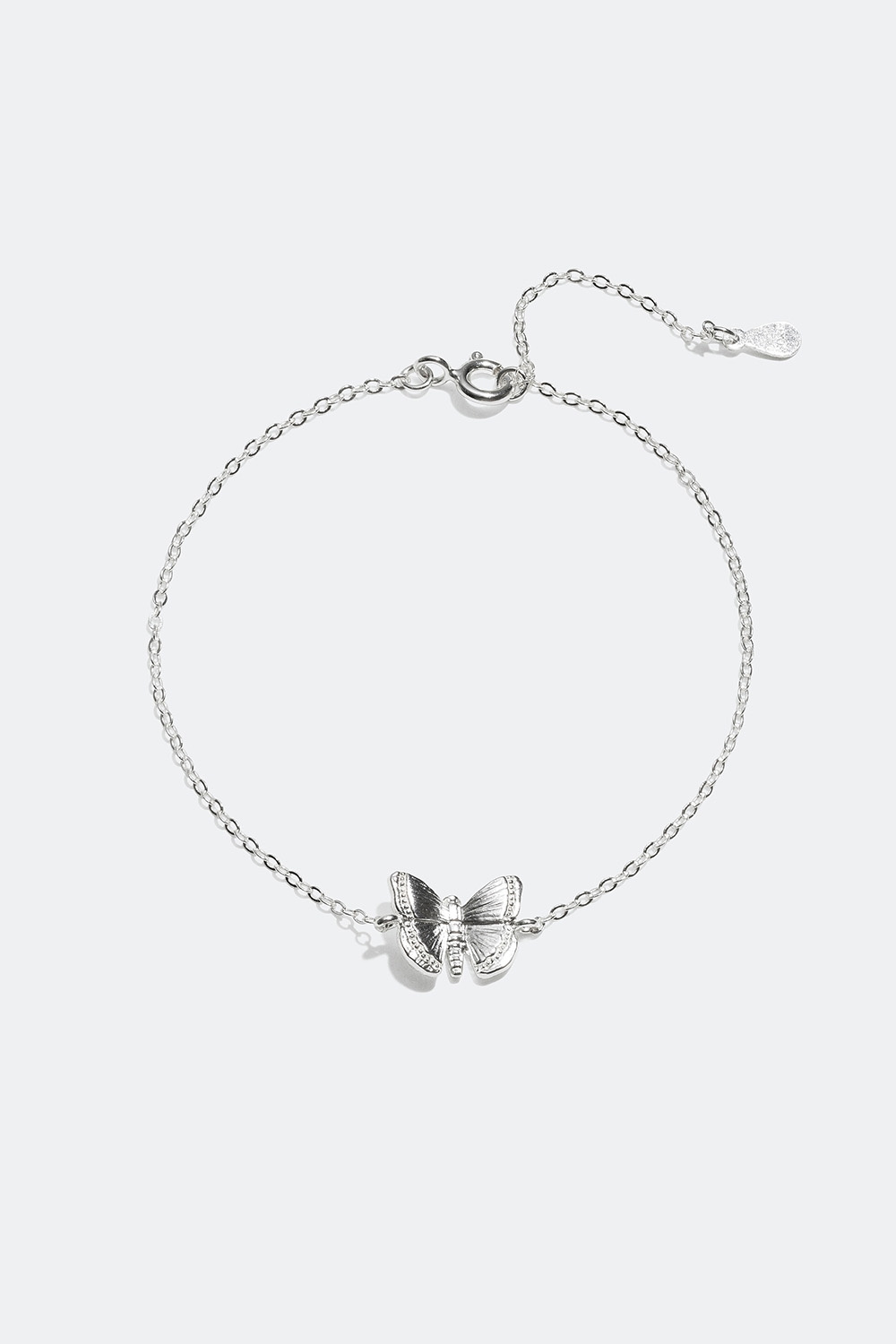 Armband med fjäril i äkta silver