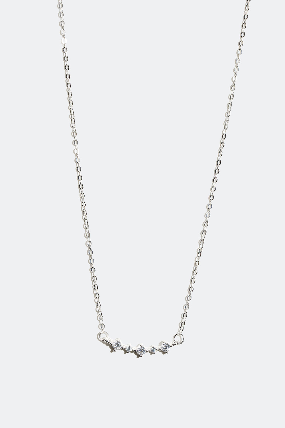 Halsband i äkta silver med Cubic Zirconia stenar