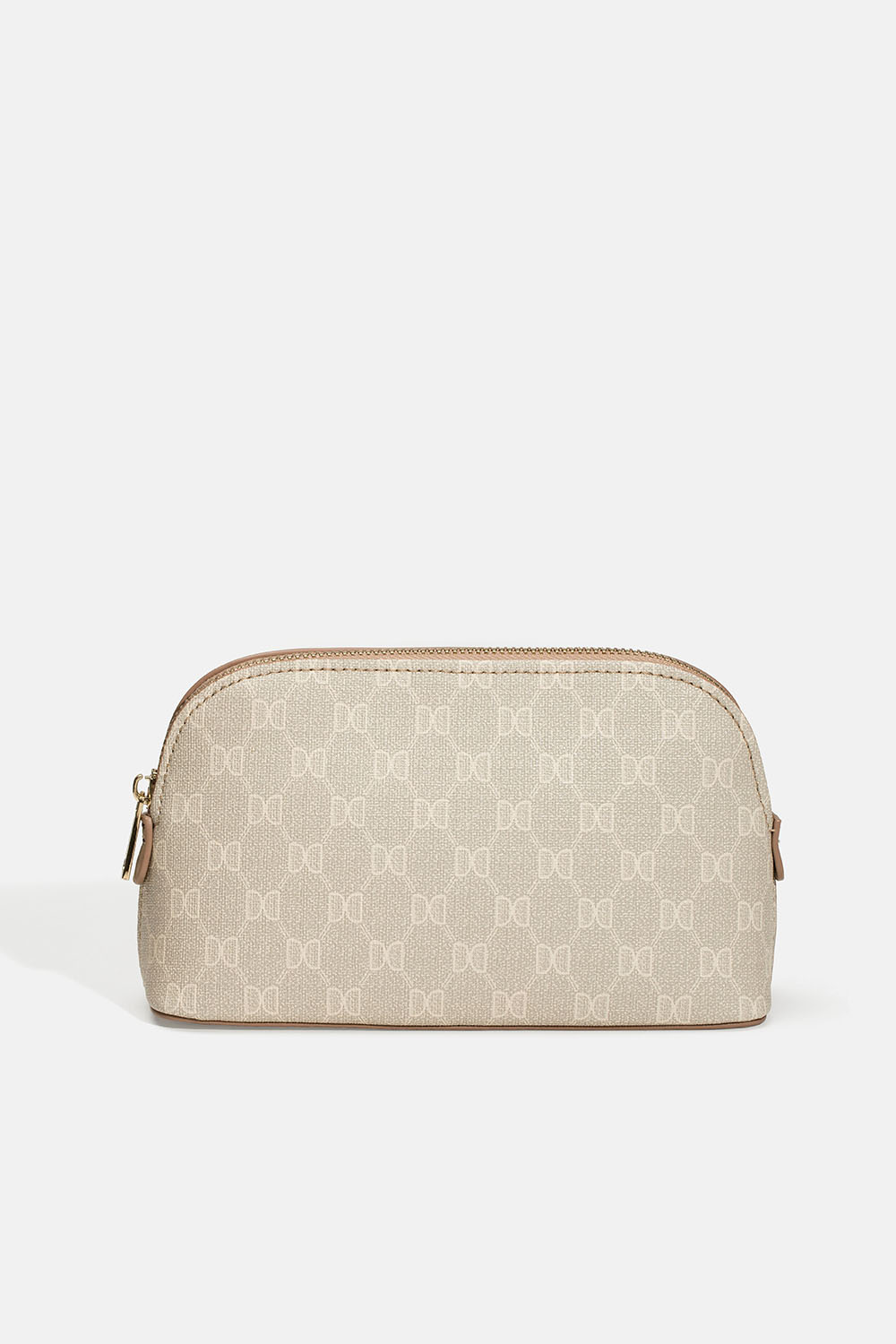 Beige liten mönstrad necessär