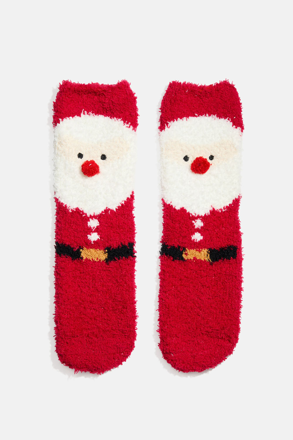 Fluffiga strumpor med Tomte