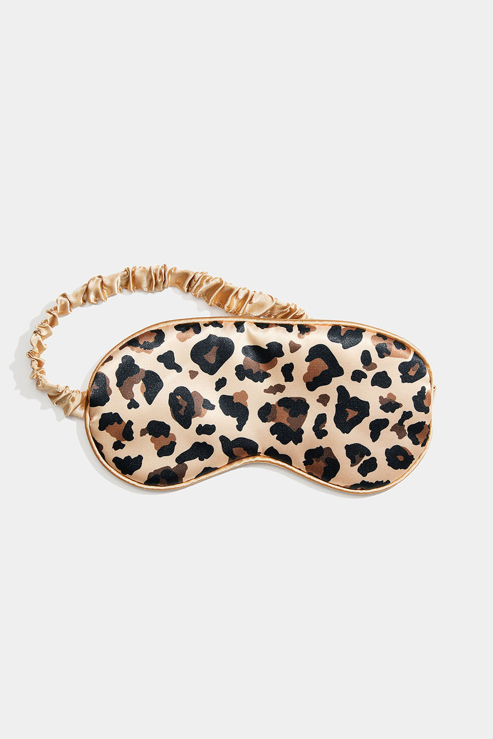 Leopardmönstrad sovmask i satin