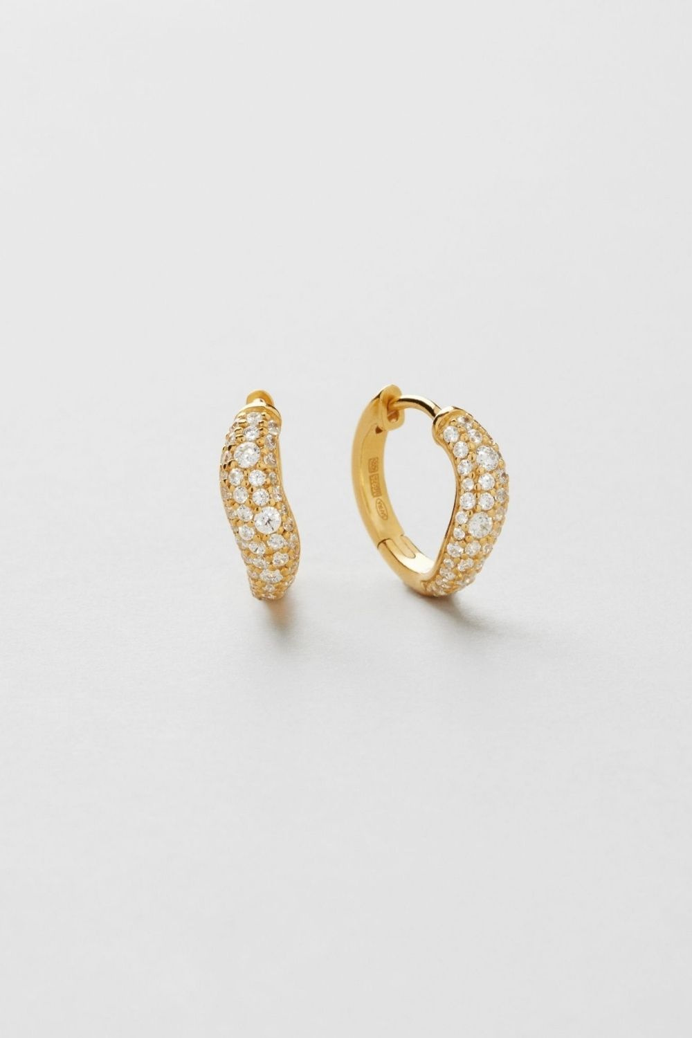 Sanna Bling Hoops 18k Gold Plated