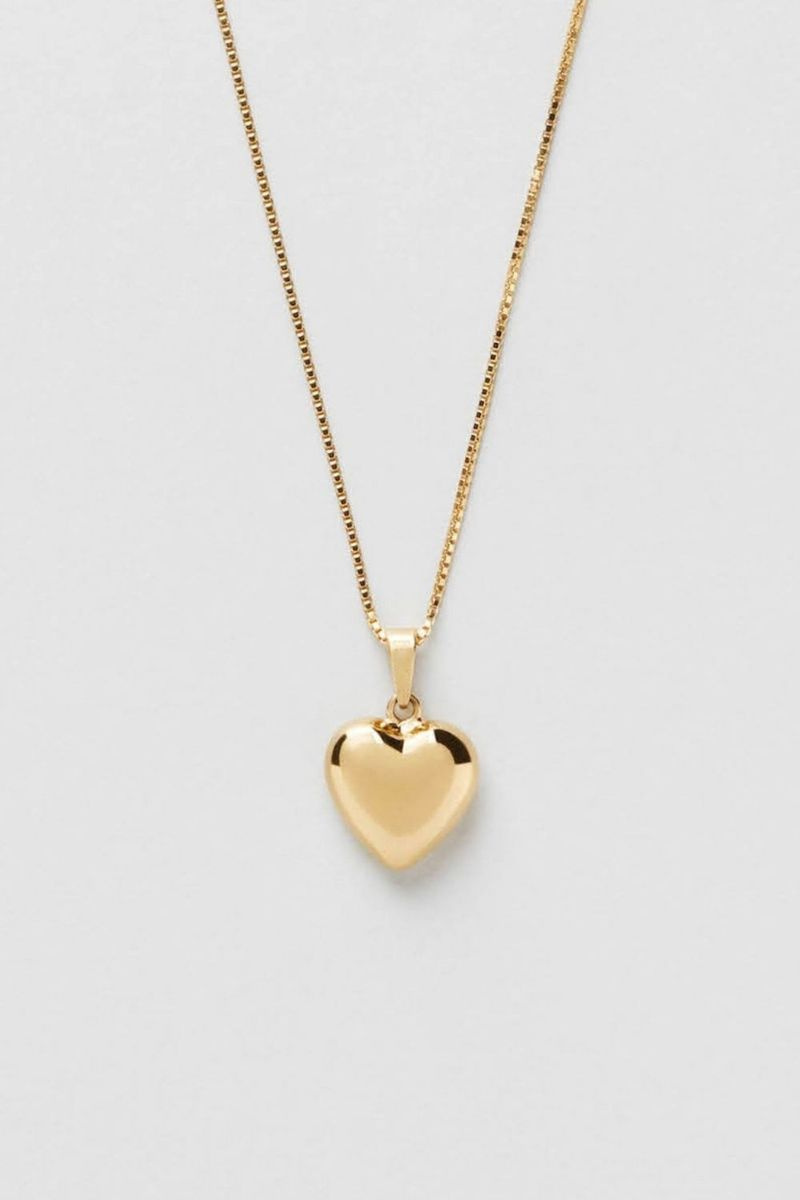 Favourite Heart Necklace 24k Gold Plated