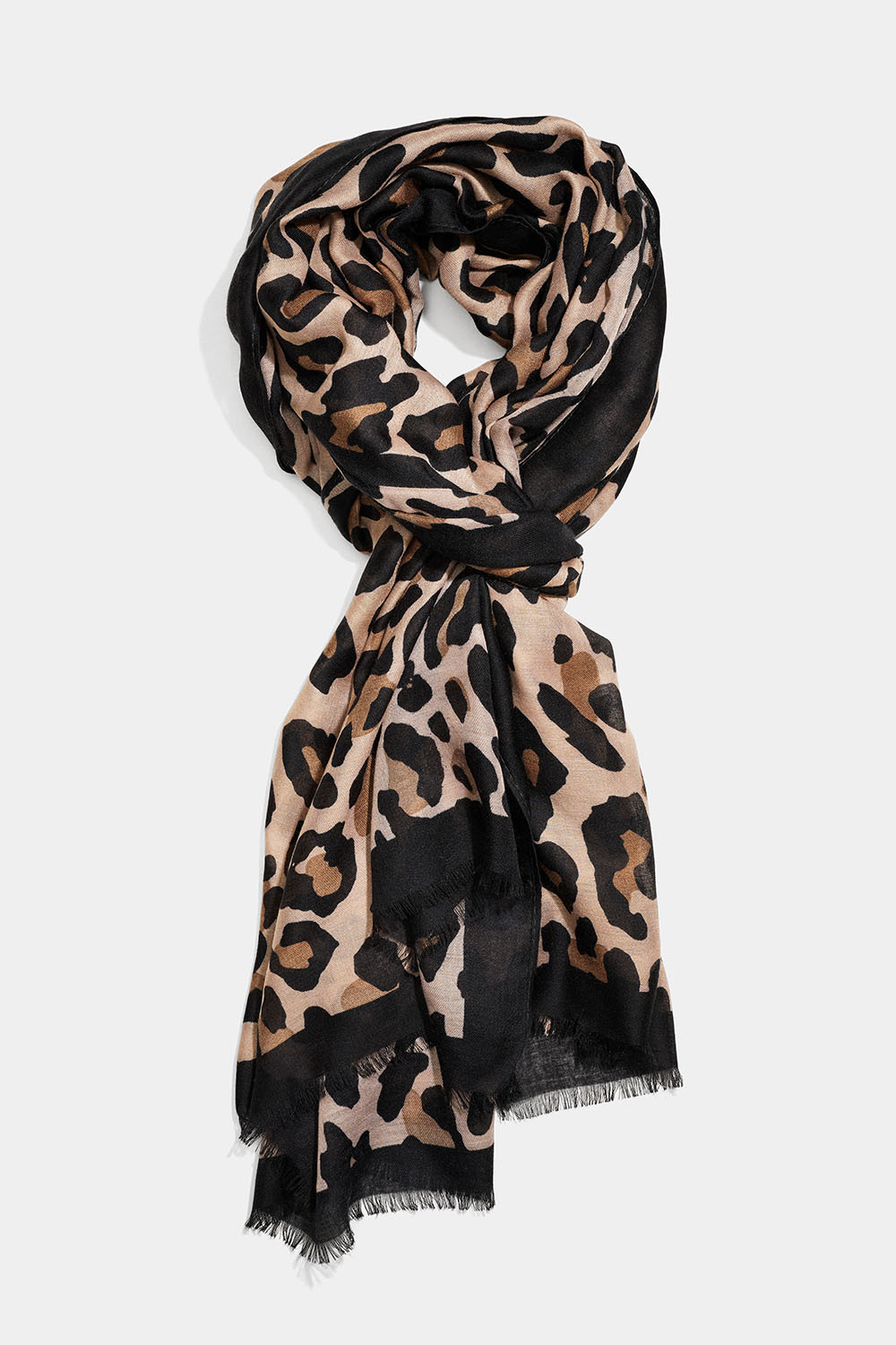 Tunn leopardmönstrad scarf