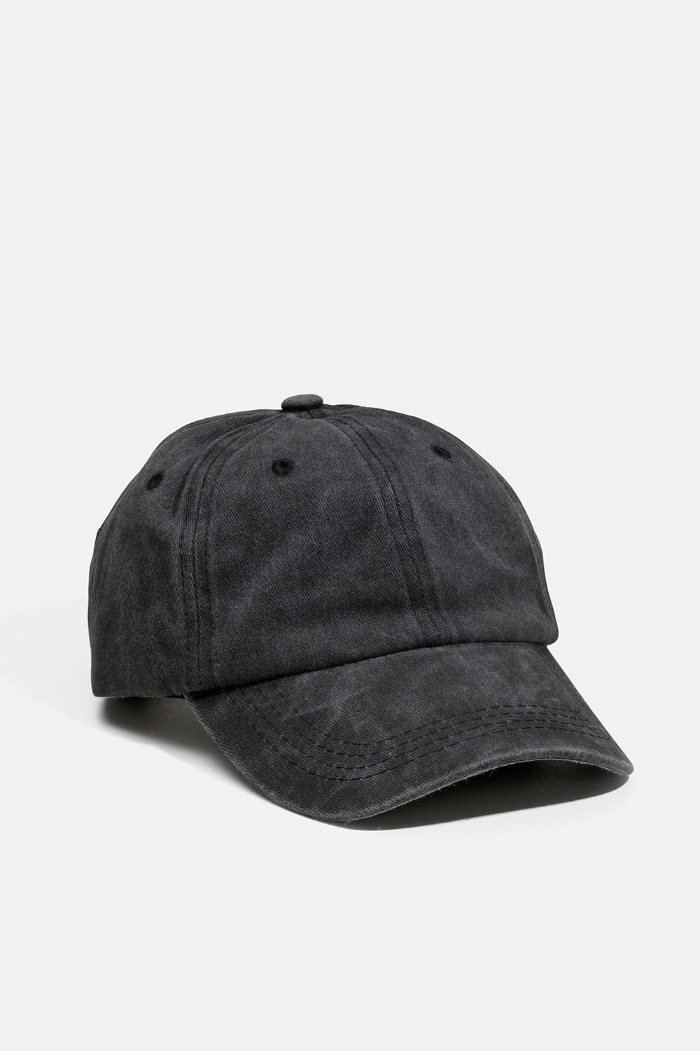 Svart stentvättad keps