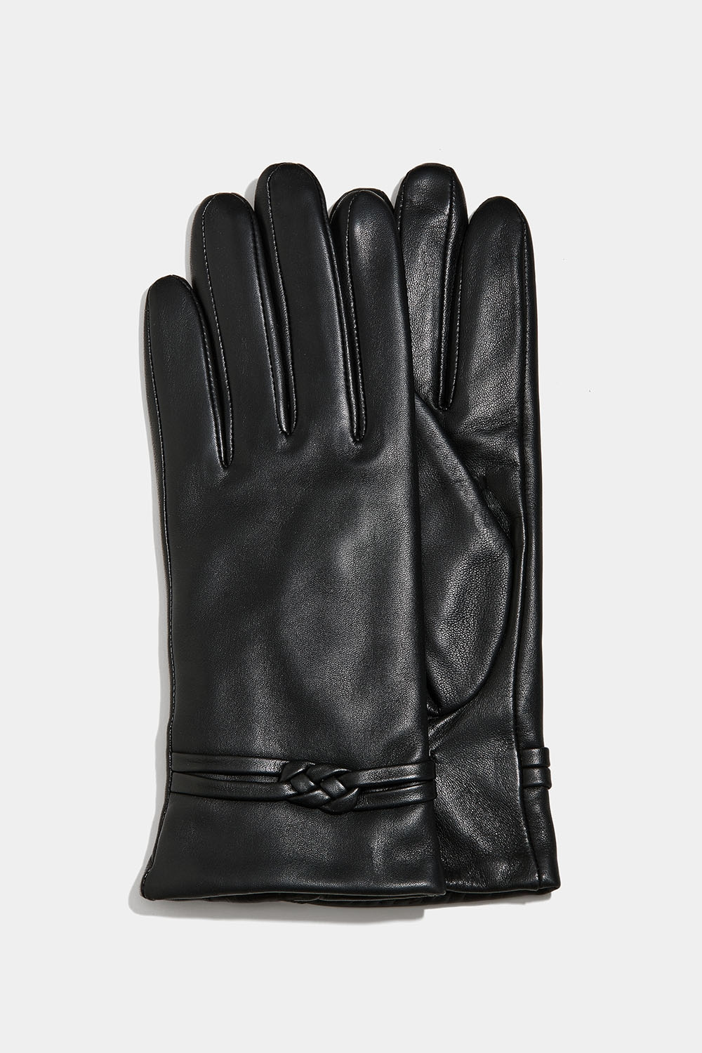 Skinnhandskar med knutdetalj