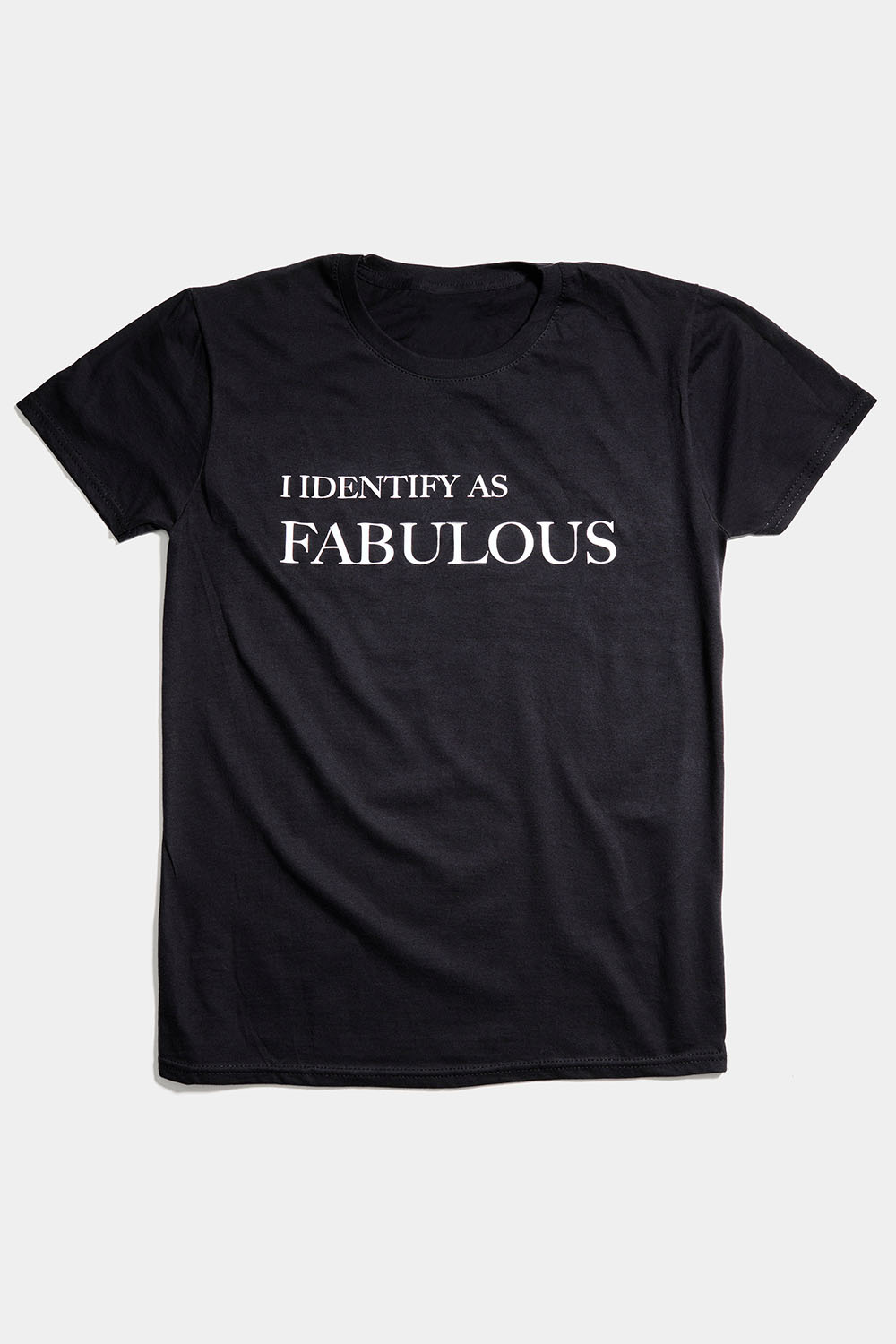 Svart t-shirt med 
